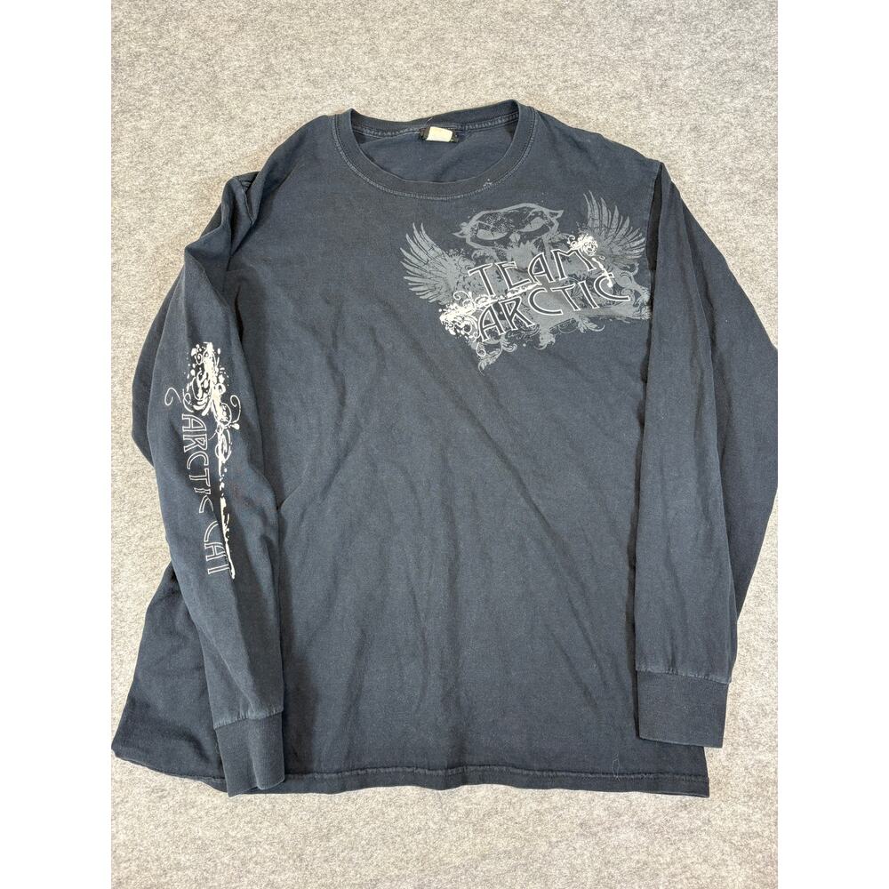 Arcticwear By Arctic Cat Long Sleeve Graphic Shirt Mens Large Racing Biker Y2K